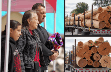 Longhouse log blessing